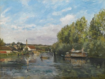 The Seine at Port-Marly by Camille Jacob Pissarro
